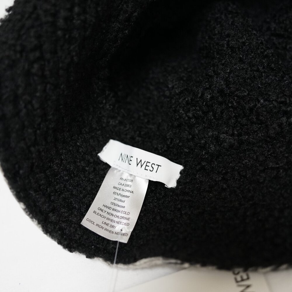 Y2K Nine West Fuzzy Plaid Bucket Hat, One Size Adult - Picture 4 of 5